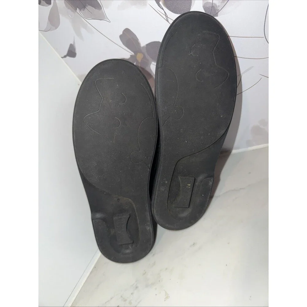 Camper Kids Duet  Chelsea Black Leather Ankle Boots Heart Details Sz 36